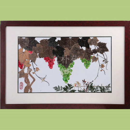 中式押花装饰画SK10C-18硕秋