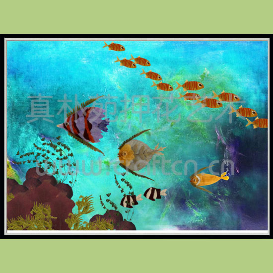 押花装饰画SC6080-2301海底世界（一）