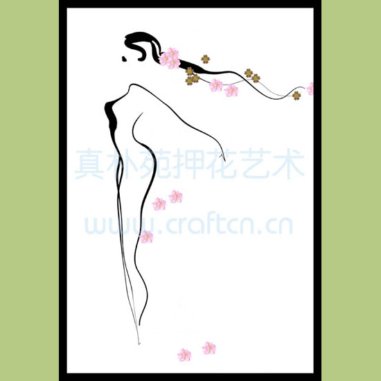  押花装饰画SC5070-702女人花系列